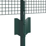  Zavarena žičana ograda s 44 U postovima Zelena 0.6x100 m Čelik | shoptok.hr