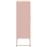 vidaXL Visoka komoda ružičasta 68,5 x 38,5 x 123,5 cm čelična | shoptok.hr