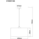 Globo VISEČA SVETILKA Jule 50/120 cm E27 | Shoptok.si