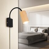  Brilagi - Fleksibilna zidna lampa SELE 1xGU10/30W/230V crna/dekor hrasta | Eponuda.com
