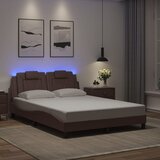  Okvir kreveta Viana s LED-om bez madraca smeđi 140x190 cm | Eponuda.ba