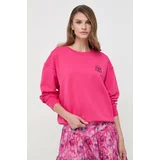 Pinko Bombažen pulover ženska, roza barva