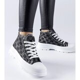 Gemre Black sneakers adorned with Terenzio monogram Cijene