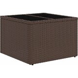  Sjedeća garnitura za vrt 9 kom. Smeđa i crvena poliratan | shoptok.hr