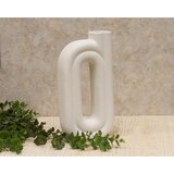 Dekordom vaza BARELLO H22069-M 33cm - White - N43 Cene