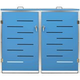  Dvojna lopa za smetnjak 138x77,5x115,5 cm nerjaveče jeklo, (20753345) | Shoptok.si