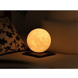 Gingko Temno rjava LED namizna svetilka iz masivnega oreha (višina 19,5 cm) Smart LunaSpin – | Shoptok.si