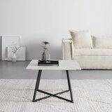 Mömax Klubska Miza Montevideo, Bela, Marmor | Shoptok.si
