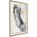  Poster - Raised Relief Map: California 30x45 | shoptok.hr