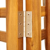 Sobna pregrada s 3 panela 121 x 2 x 170 cm masivno drvo bagrema | shoptok.hr