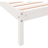 vidaXL Daljši posteljni okvir brez vzmetnice bel 90x220 cm borovina | Shoptok.si
