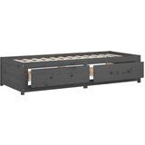  Dnevna postelja siva 90x190 cm 3FT trdna borovina, (20726458) | Shoptok.si