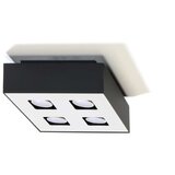  Stropna svetilka MONO 4 črna, (21347835) | Shoptok.si