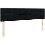  Otomanski okvir kreveta s madracima crni 200x200cm od tkanine | shoptok.hr