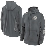 Nike Miami Dolphins Cotton Full-Zip Fleece Iron Grey jopica s kapuco | Shoptok.si