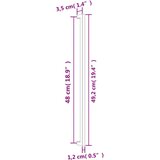  Ručke za ormarić 10 kom zlatne 480 mm od nehrđajućeg čelika | shoptok.hr