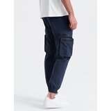 Ombre Men's JOGGER pants with zippered cargo pockets - navy blue | Eponuda.ba
