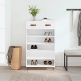 The Living Store Omarica za čevlje bela 60x35x105 cm inženirski les - Omarica Za Čevlje, (21429261) Cene