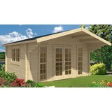 Male kuće Drvena kuća SAUERLAND B 470 × 470 cm sa šindrom | shoptok.hr