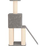  Mačje drvo s sisalnim postoljima za grebanje Svjetlosiva 146 cm | shoptok.hr
