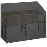  Navlaka za vrtnu klupu s 8 ušica 160 x 70 x 70/88 cm polietilen | shoptok.hr