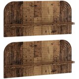  Zidna polica 2 kom. Staro drvo 80,5 x 13,5 x 37,5 cm | shoptok.hr