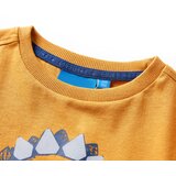  Dječja majica dugih rukava tamna oker boja 92 | shoptok.hr