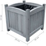 vidaXL vrtna visoka greda 2 kosa 30x30x30 cm trden les jelke | Shoptok.si