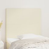 vidaXL Posteljno vzglavje 2 kosa krem 90x5x78/88 cm umetno usnje | Shoptok.si