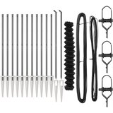 vidaXL Verižna ograja Set 2 Siva Jeklo 25 x 1,5 m Trda | Shoptok.si