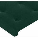  LED uzglavlje tamnozeleno 80x5x118/128 cm baršunasto | shoptok.hr