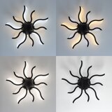  Brilagi - LED prigušiva plafonski luster TWIST LED/65W/230V 3000-6500K crna+daljinski upravljač | Eponuda.com