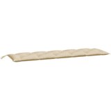  Jastuk za vrtnu klupu bež 180 x 50 x 7 cm od tkanine Oxford | shoptok.hr