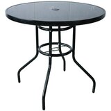 Mks Baštenski sto, Okrugli, Fi 80 cm, Crni Cene