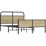  Okvir kreveta bez madraca boja hrasta sonome 140x190 cm drveni | shoptok.hr