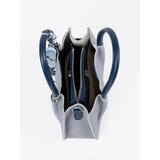 Shelvt Blue medium handbag with a decorative scarf | shoptok.hr