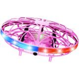 Rc ročno voden dron led luči UFO roza barve | Shoptok.si