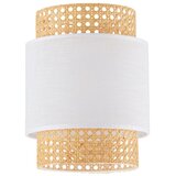 Zamenski abažur za stonu lampu i luster BOHO E27 prečnika 20 cm ratan/bela u