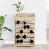  Stalak za vino Prirodna 58 x 28 x 90 cm Masivno drvo bora | shoptok.hr