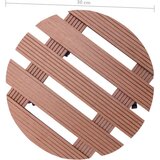 vidaXL kolica za biljke 2 kom smeđa Ø 30 x 7,5 cm WPC | shoptok.hr