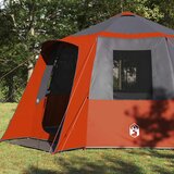 Šator za kabinu 12 osoba Siva i narančasta 405 x 405 x 273 cm | shoptok.hr