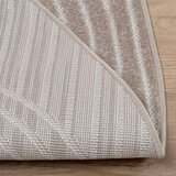  Tepisi za područja Kružni PALMERAS Bež Ø 200 CM Poliester | shoptok.hr