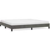 vidaXL Posteljni okvir temno siv 200x200 cm žamet Cene