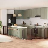 vidaXL Vrata za pse s vratašcima 6 panela sklopiva 480 cm drvo topole | shoptok.hr