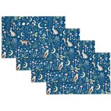 Catherine Lansfield Bombažni pogrinjki v kompletu 4 ks 30x46 cm Enchanted Twilight Animals – Cene