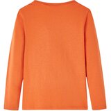  Dječja majica s dugim rukavima tamnonarančasta 92 | shoptok.hr