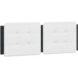  Jastuk za uzglavlje Zadar bijelo-crni 120 cm od umjetne kože | shoptok.hr