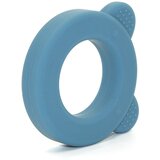 Petite&Mars Silikonska grizala za zobe z ropotuljico Beary 0+, Petrol Blue | Shoptok.si