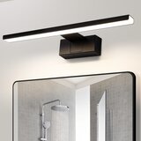 Nettlife črna sodobna LED svetilka za kopalniško ogledalo ali omaro, 60 × 5,1 × 12,8 cm, največ 12 W, 4000 K, IP44, (5000491215) Cene