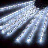  LED luči z učinkom meteorskega dežja Blaze - Bela (8×)